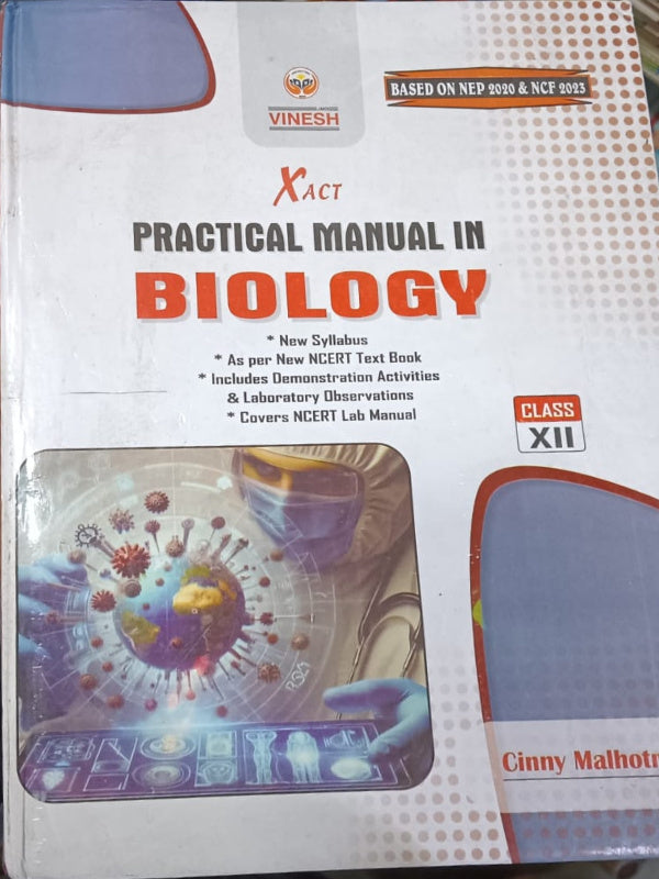 Practical Manual in Biology | Cinny Malhotr | Vinesh | Biology | Cinny Malhotr