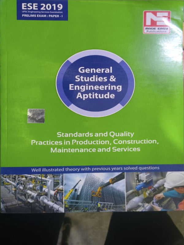 General Studies & Engineering Aptitude | Standards and Quality Practices in Production, Construction, Maintenance and Services | Made Easy Publications | Standards and Quality Prac