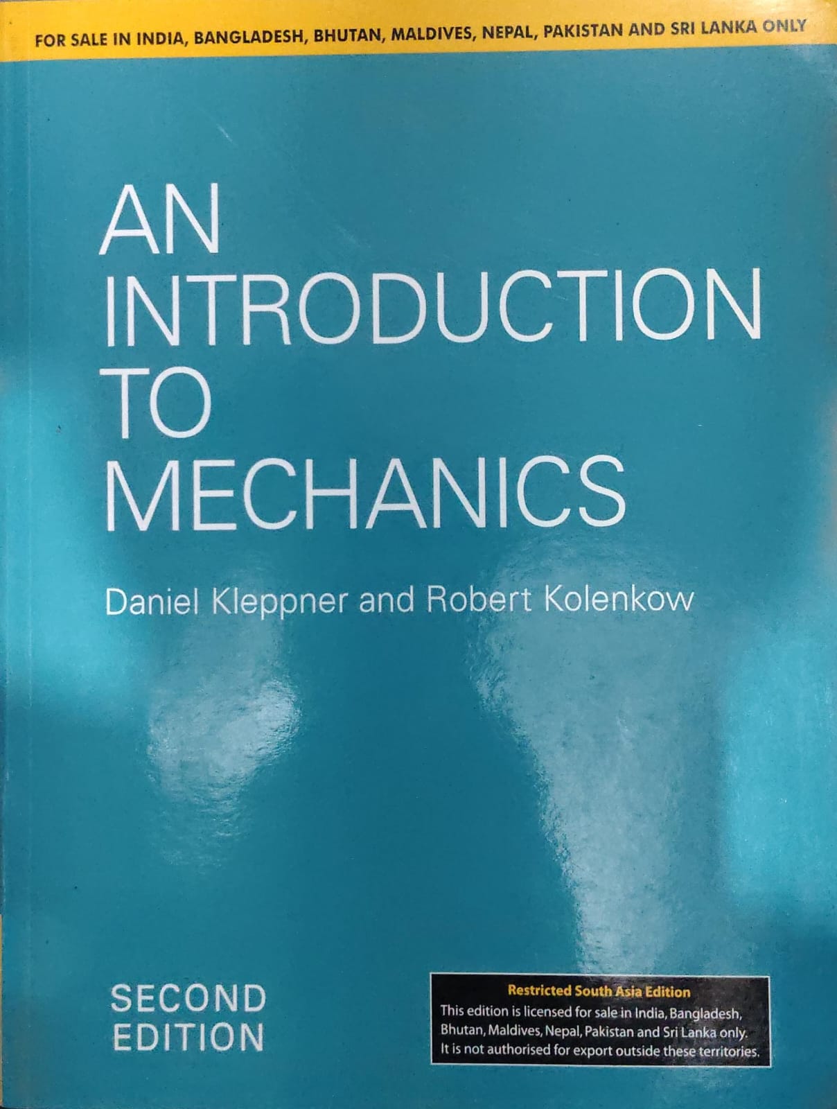 An Introduction to Mechanics - Second Edition - Daniel Kleppner and Robert Kolenkow - South Asia Edition