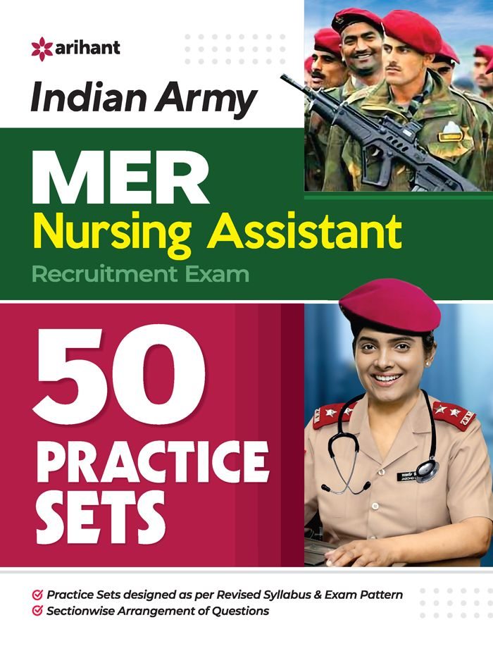Indian Army MER Nursing Assistant Recruitment Exam | 50 Practice Sets | English Medium