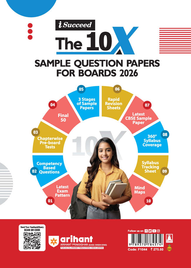 i-Succeed CBSE 2026 – Physics Class 12 | 15 Sample Question Papers | Rapid Revision Sheets | Mind Maps | Final 50 Most Probable Questions | As per Latest CBSE Sample Paper