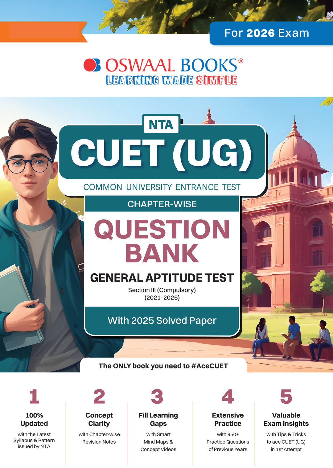 NTA CUET (UG) Chapter-wise Question Bank General Aptitude Test For 2026 Exam