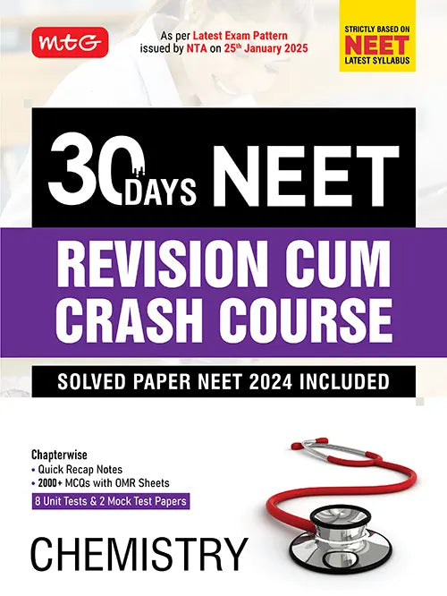 30 Days Crash Course Chemistry for NEET 2025 Exam