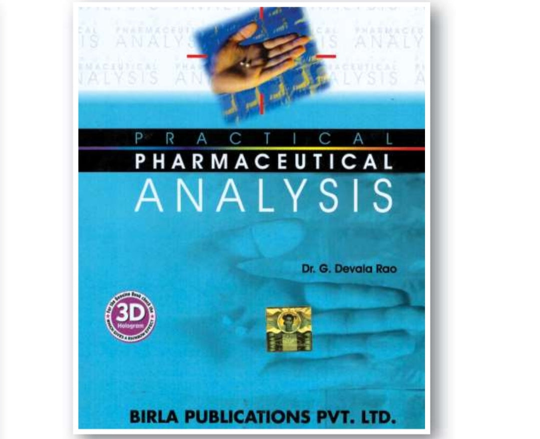 Practical Pharmaceutical Analysis | Dr. G. Devala Rao | Birla Publications Pvt. Ltd.