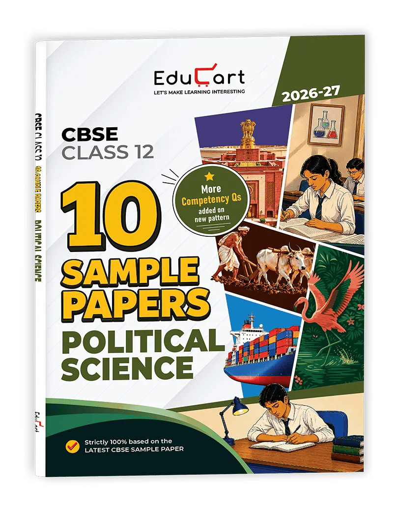 Educart CBSE Class 12 10 Sample Papers Political Science 2026-27