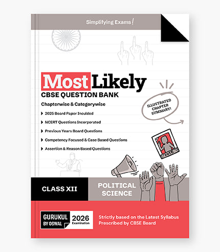 Political Science Most Likely Question Bank
CBSE Class 12 for Exam 2026|| Oswal gurukul
