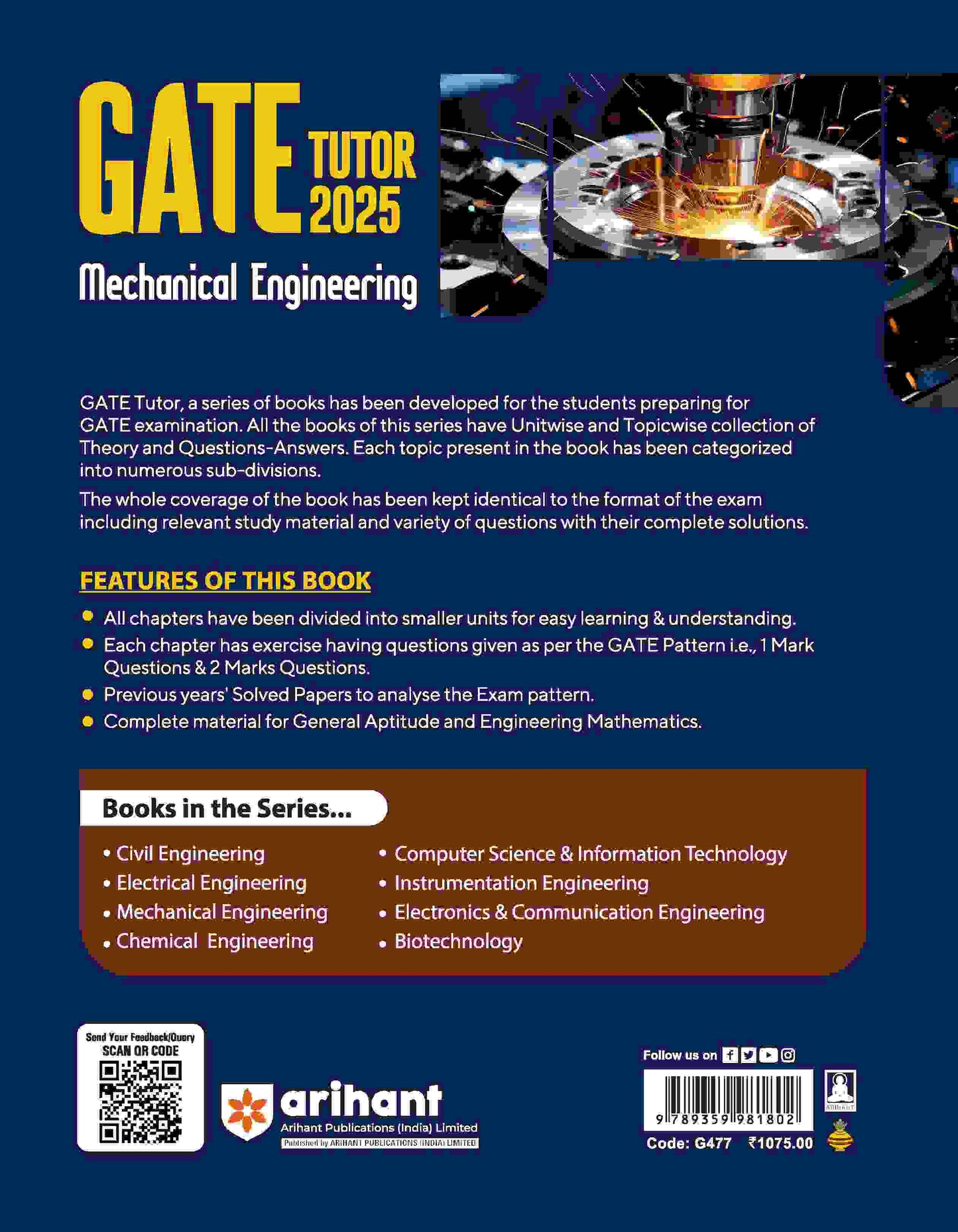 GATE Tutor 2025 Mechanical Engineering | Study Guide