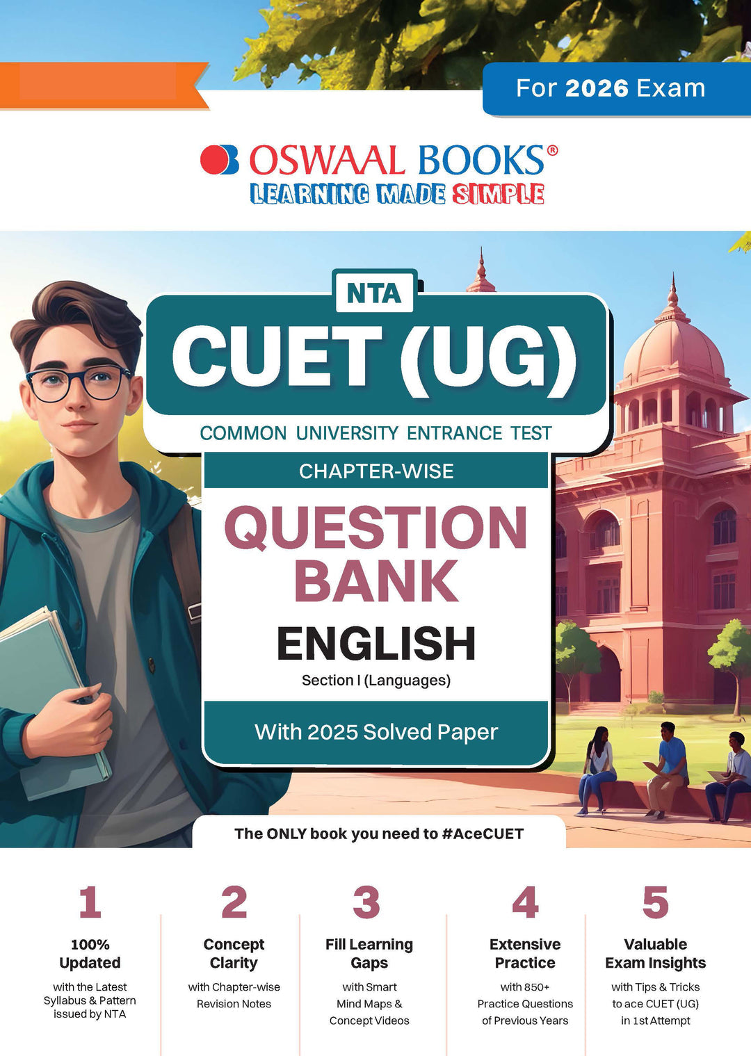 NTA CUET (UG) Chapter-wise Question Bank English For 2026 Exam