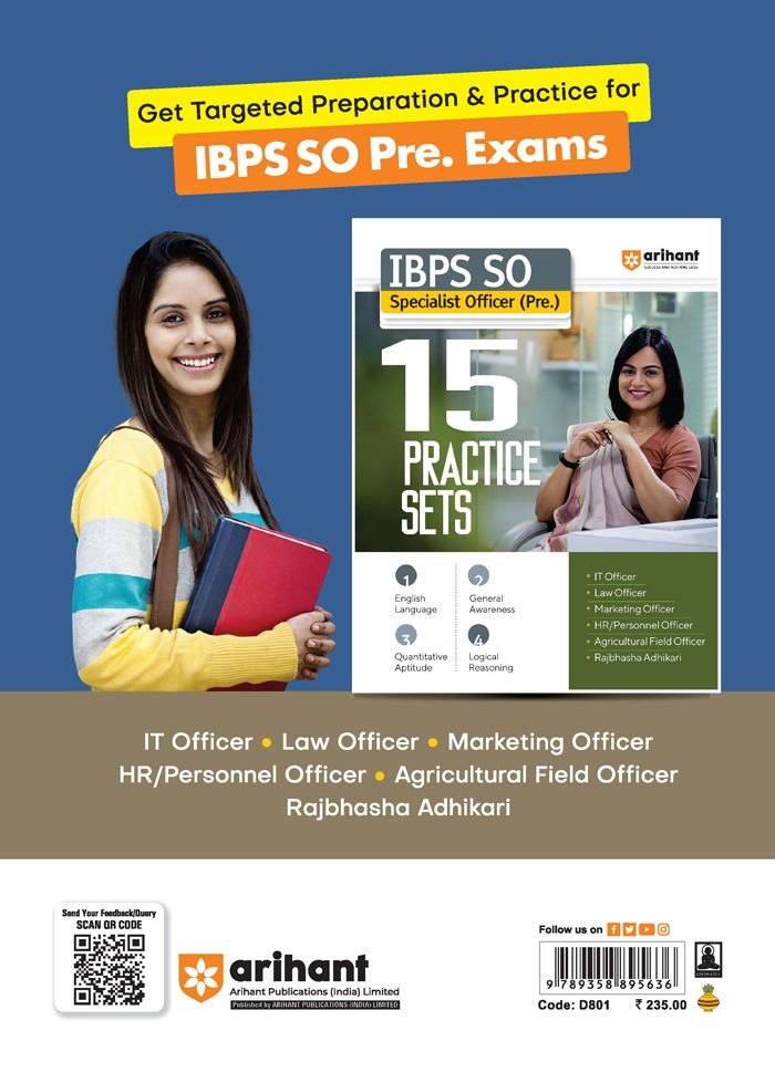 IBPS SO Main Marketing Officer | Complete Study Material with 15 Practice Sets | English Medium