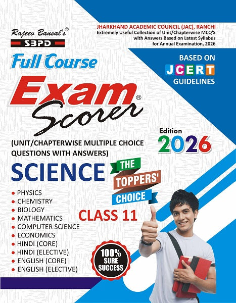 JCERT Exam Scorer Science Class 11 Jharkhand Board Latest Edition 2026