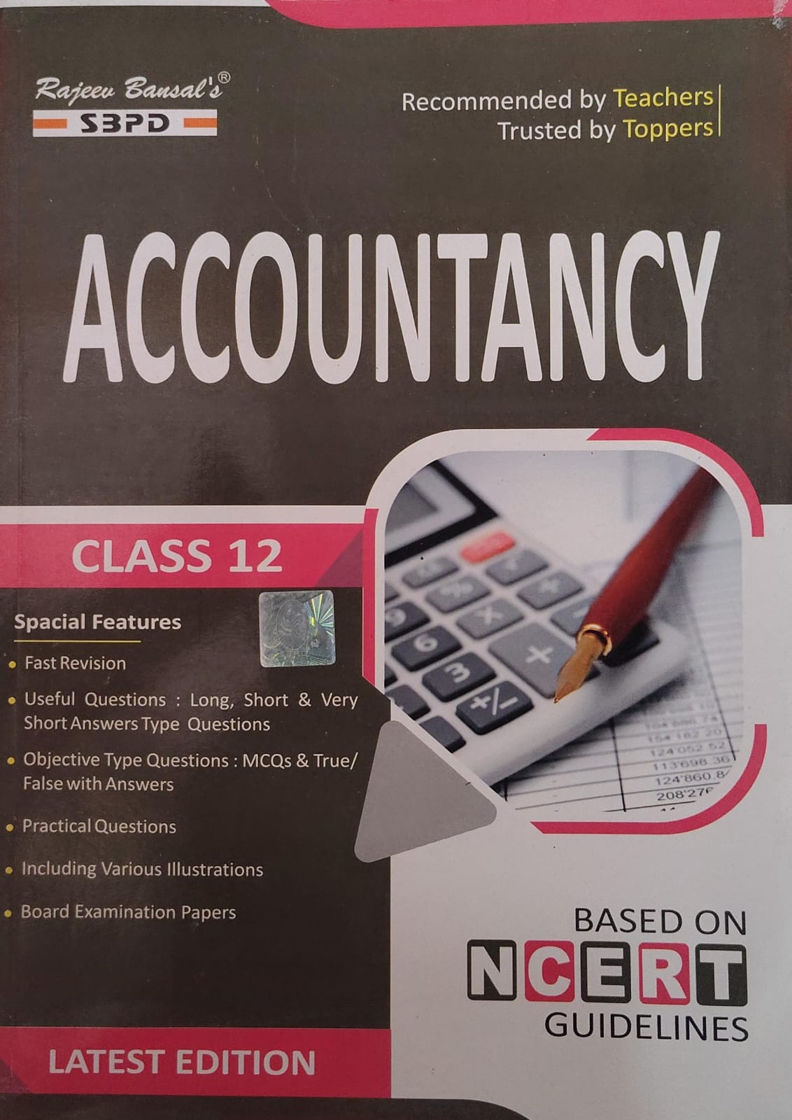 Rajeev Bansal's SBPD Accountancy for Class 12 - Based on NCERT Guidelines, Latest Edition(JAC)