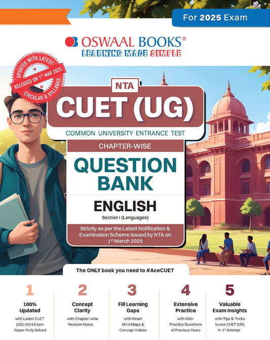 NTA CUET (UG) Chapterwise Question Bank English (For 2025 Exam)| Oswaal