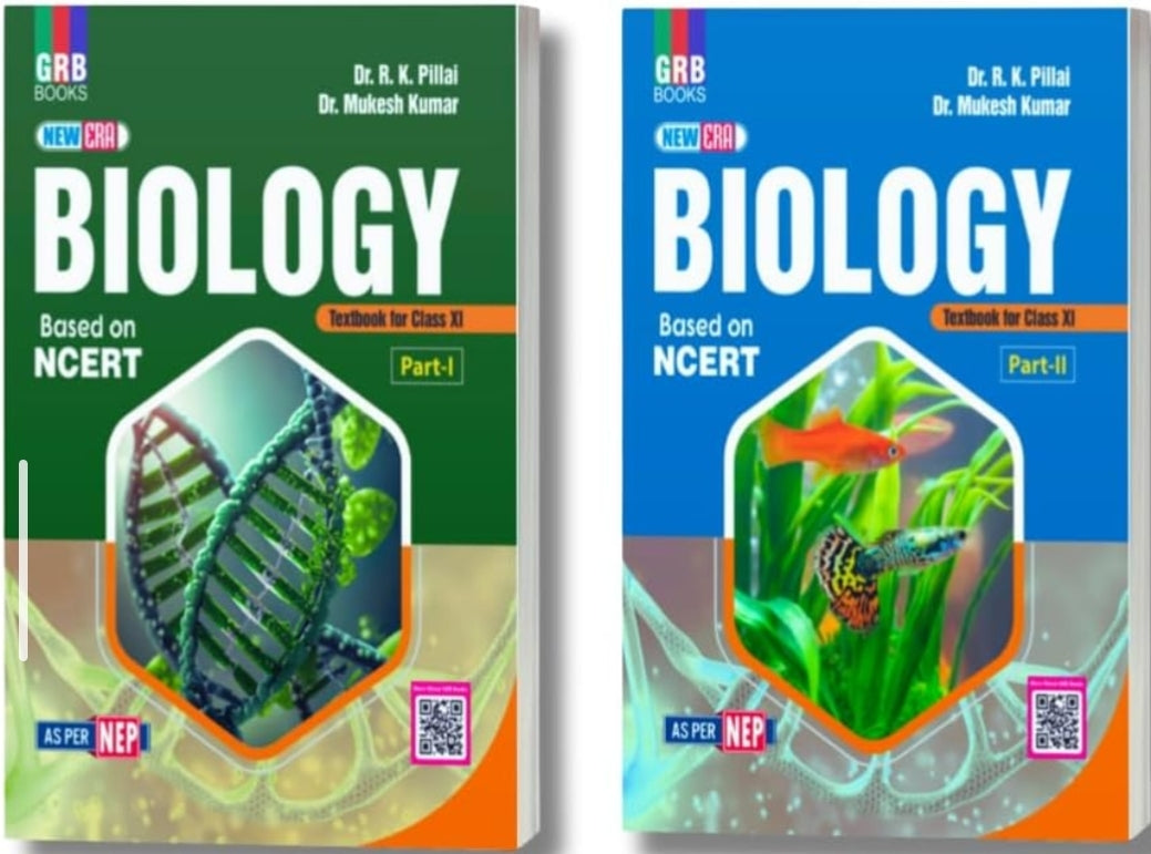 GRB New Era Biology - Textbook For Class XI (Part I & Part II) - Based On NCERT - As Per NEP