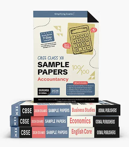 CBSE Sample Papers Class 12 Bundles (Set of 4)
Accountancy, Business Studies, Economics & English for Exam 2026