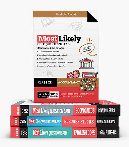 Most Likely CBSE Question Bank Class 12 Bundles (Set of 4)
Accountancy, Economics, Business Studies & English for Exam 2026| Oswaal gurukul