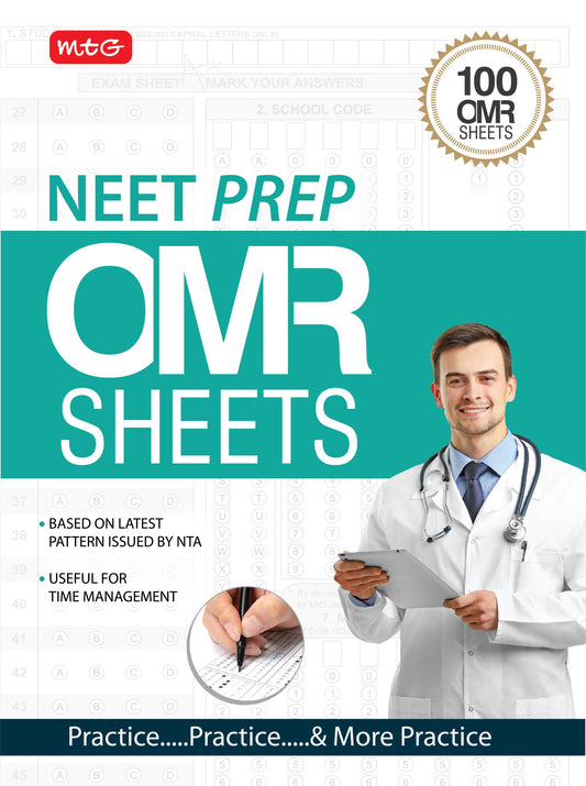NEET OMR Sheets – 100 OMR Sheets to Attempt Question upto 200 MCQ’s Based on NEET Exam Latest Pattern 2025