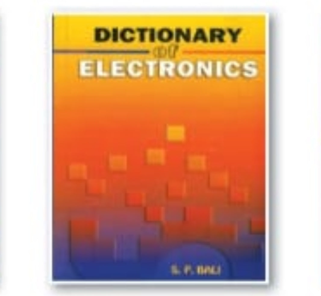 Dictionary of Electronics | S. P. Bali
