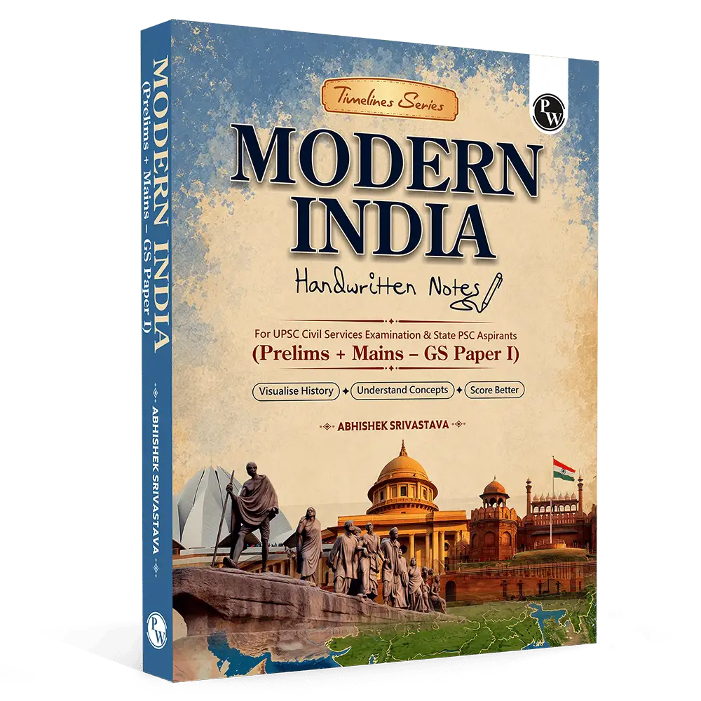 PW UPSC Books 2026 Modern India Handwritten Notes By Abhishek Srivastava | PYQs, Maps & Exam Oriented Notes| Ideal for UPSC (Prelims, Mains & GS I) & State PSC Exams
By PW