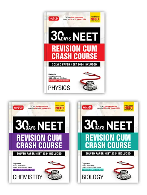 30 Days Crash Course Combo- Physics, Chemistry and Biology for NEET 2025 Exam
