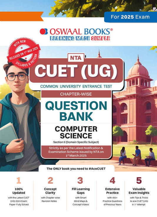 NTA CUET (UG) Chapterwise Question Bank Computer Science (For 2025 Exam)| Oswaal