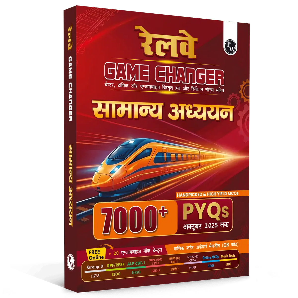 PW Railway Game Changer General Awareness( samanya adhyayan) PYQ (Hindi) 7000+ For 2026 Exams | Chapter, Topic & Exam-wise Past Year Questions (PYQs) | Group D, NTPC G, NTPC UG, RPF, ALP CBT-1 Exams