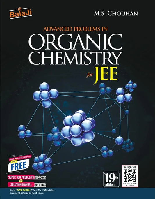 Shri balaji publications advanced problems in organic chemistry for jee -19/edition 2025 paperback ms chouhan
