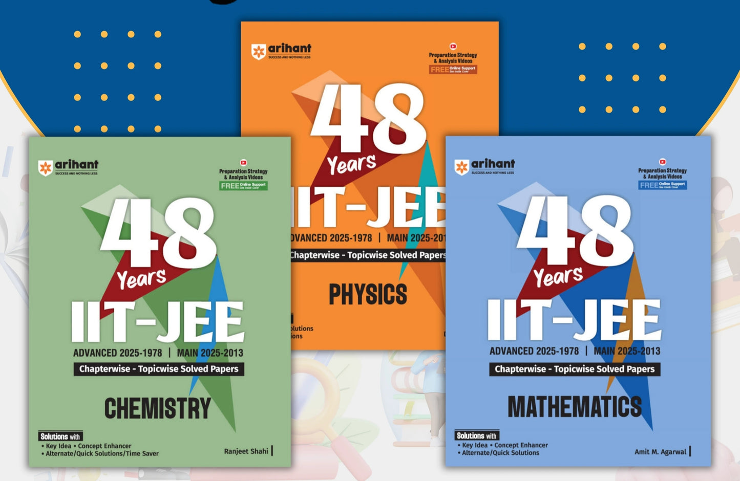 48 years IIT-JEE(Mains and Advanced) Chapterwise Topic wise solved paper 2026 Edition | Arihant