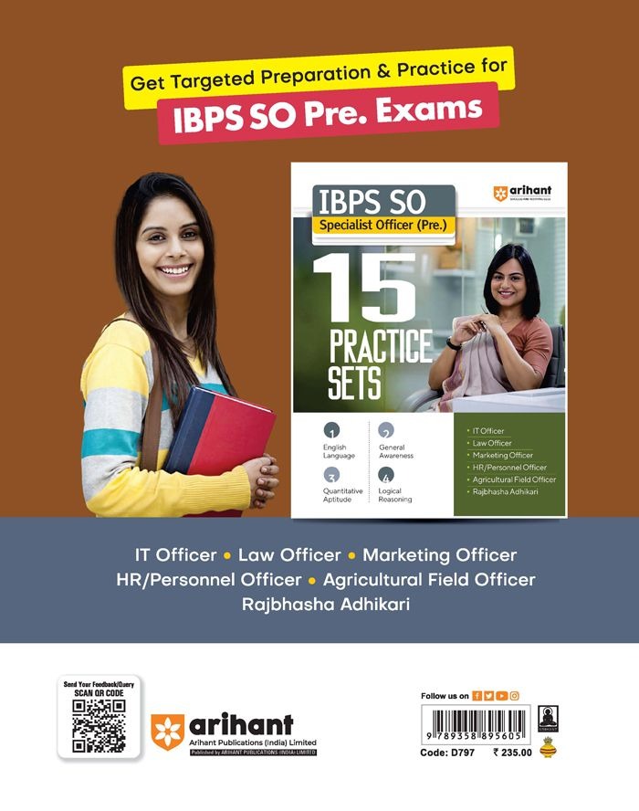 IBPS SO Main IT Officer | Complete Study Material with 15 Practice Sets | English Medium