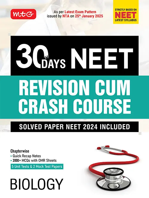 30 Days Crash Course Biology for NEET 2025 Exam
