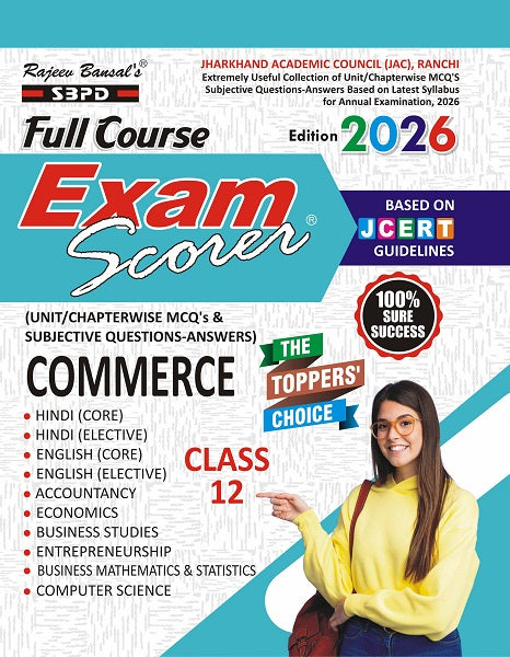 JCERT Jharkhand Board Exam Scorer Commerce Class 12 Latest Edition 2026