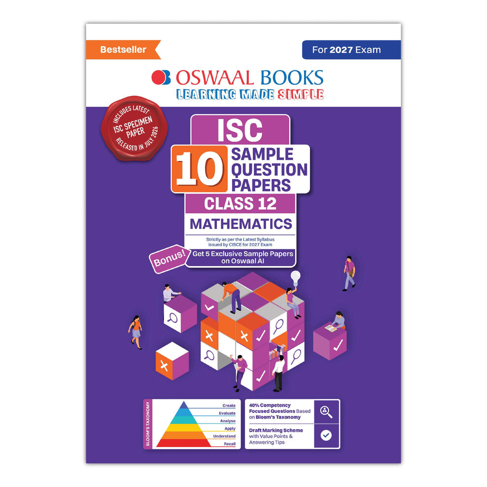 Oswaal ISC 10 Sample Question Papers Class 12 Mathematics (For 2027 Exam)