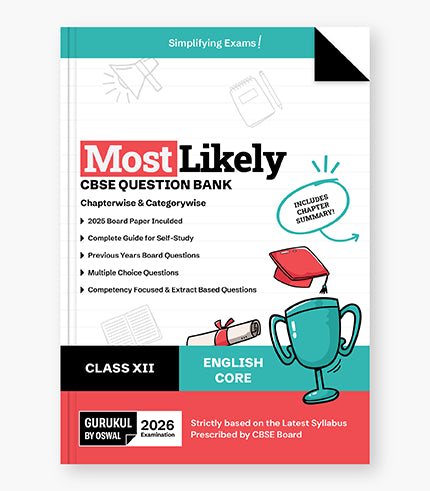 English Core Most Likely Question Bank
CBSE Class 12 for 2026Exam||Oswal Gurukul