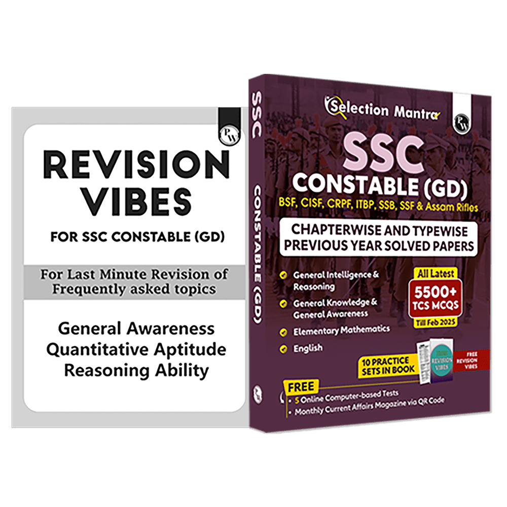 Selection Mantra For SSC Constable GD Exam 2026 Chapterwise and Typewise PYQs Till 2025 l GK, Reasoning, English and Elementary Maths) with 15 Practice Sets | Revision Vibes
By PW