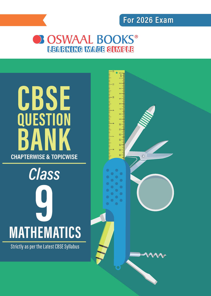 CBSE Question Bank Class 9 Mathematics, Chapterwise And Topicwise Solved Papers For 2026 Exams| Oswaal