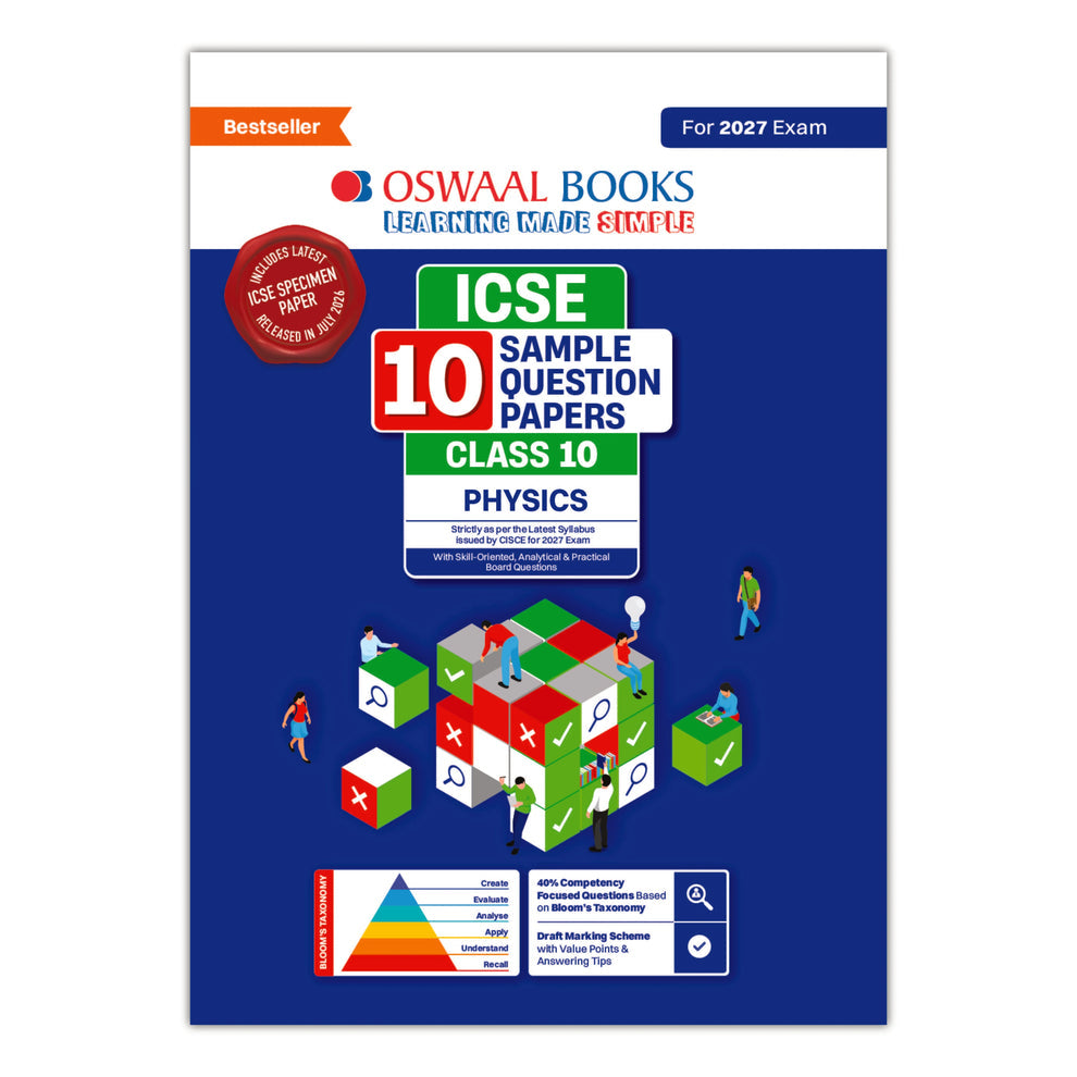 Oswaal ICSE 10 Sample Question Papers Class 10 Physics (For 2027 Exam)