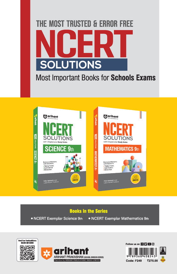 NCERT EXEMPLAR Problems - Solutions Mahtematics 9th 2025-26