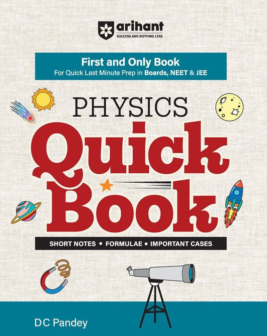 Physics Quick Book First and Only Book for Boards, NEET & JEE | English Medium| jee sucess 2026| Arihant
