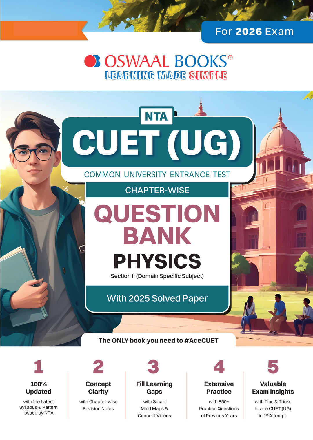NTA CUET (UG) Chapter-wise Question Bank Physics For 2026 Exam