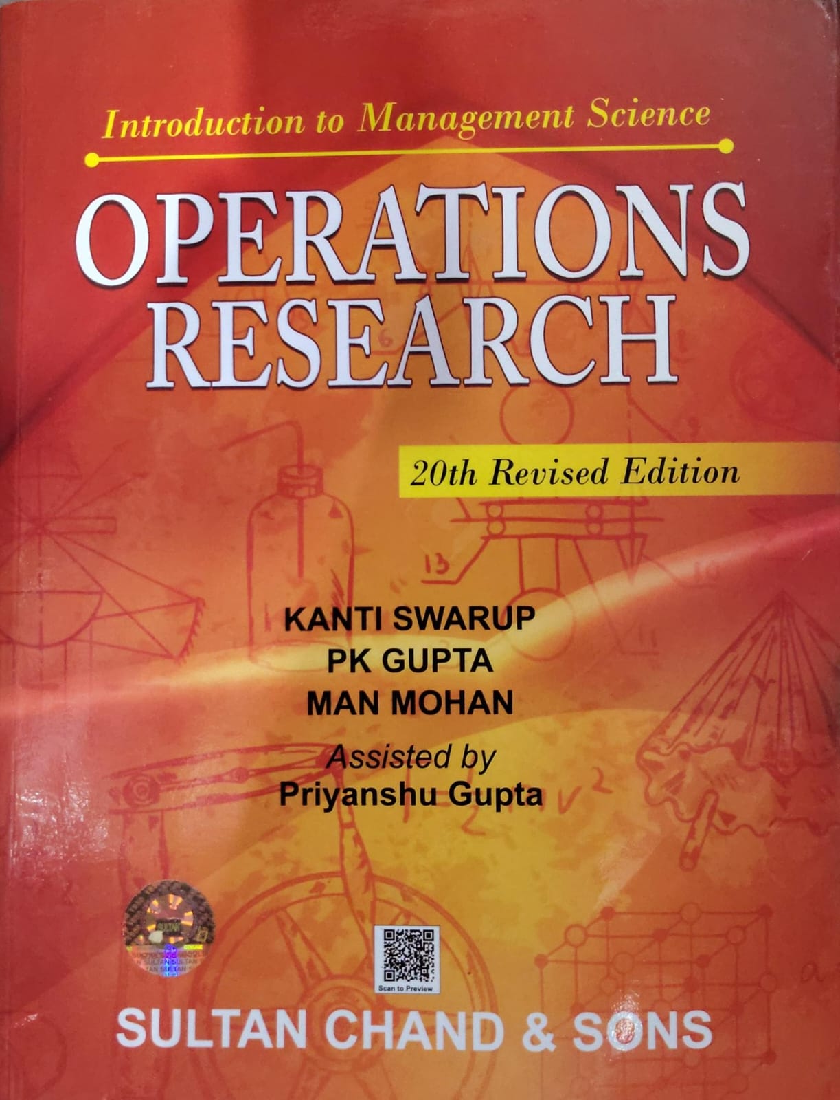 Operations Research - Introduction to Management Science - 20th Revised Edition - Kanti Swarup | PK Gupta | Man Mohan - Sultan Chand & Sons