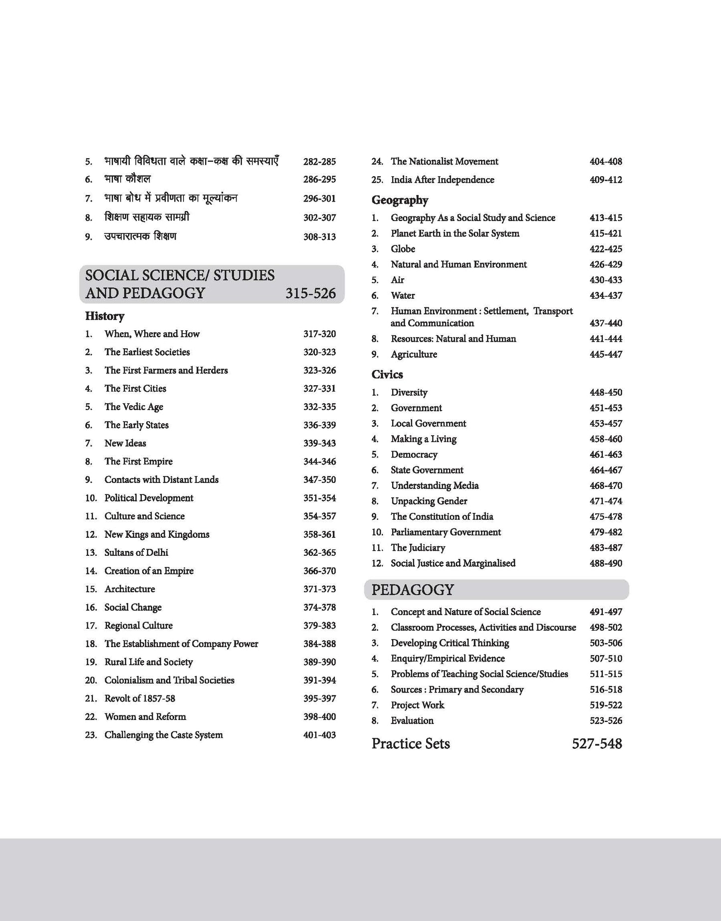 CTET Social Science / Studies Class VI-VIII (Paper -2) 2025 | Study Guide | English Medium