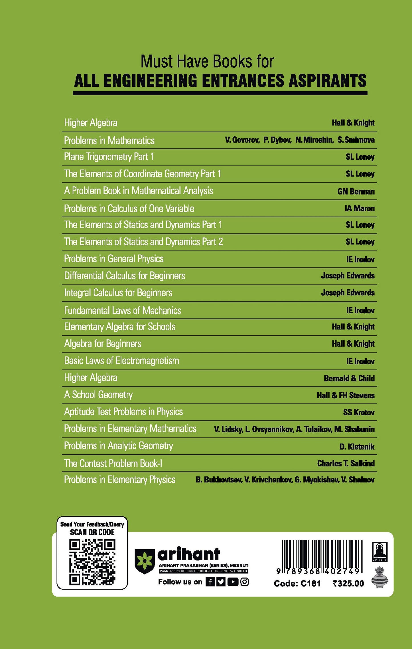 Classic Texts Series - A Problem Book in Mathematical Analysis | GN BERMAN