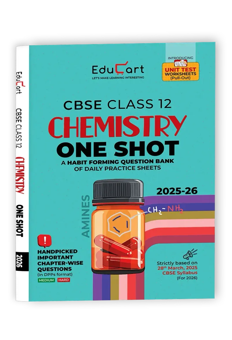 Educart CBSE Class 12 CHEMISTRY One Shot Question Bank 2026(Includesfor 2025- 26 exam)