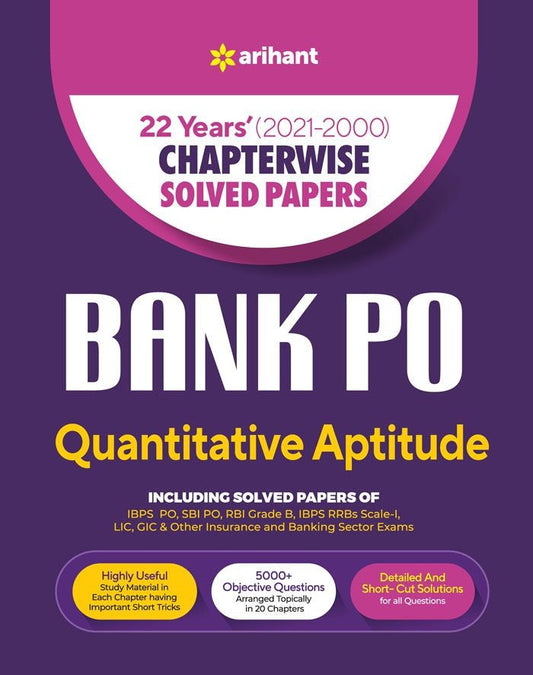Bank PO Quantitative Aptitude | Chapterwise Solved Papers (2021-2000)