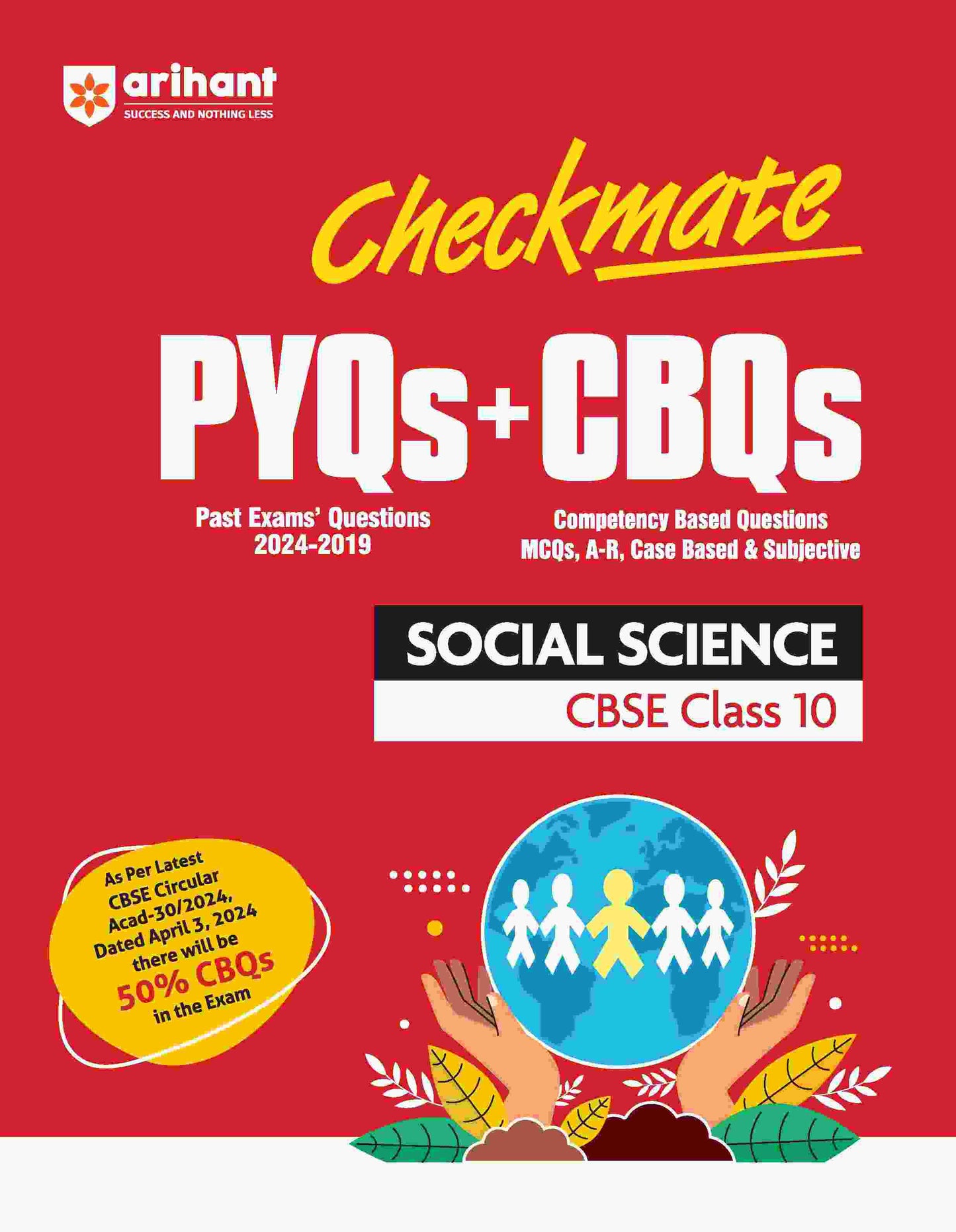 Checkmate CBSE Class 10 Social Science | PYQs & CBQs | First Edition