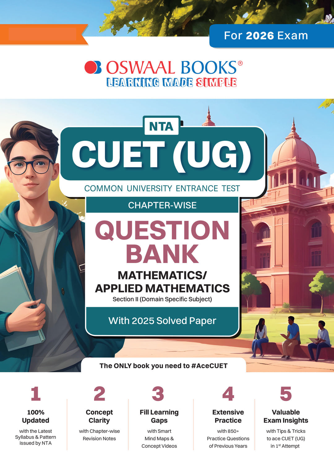 NTA CUET (UG) Chapter-wise Question Bank Mathematics/Applied Mathematics For 2026 Exam