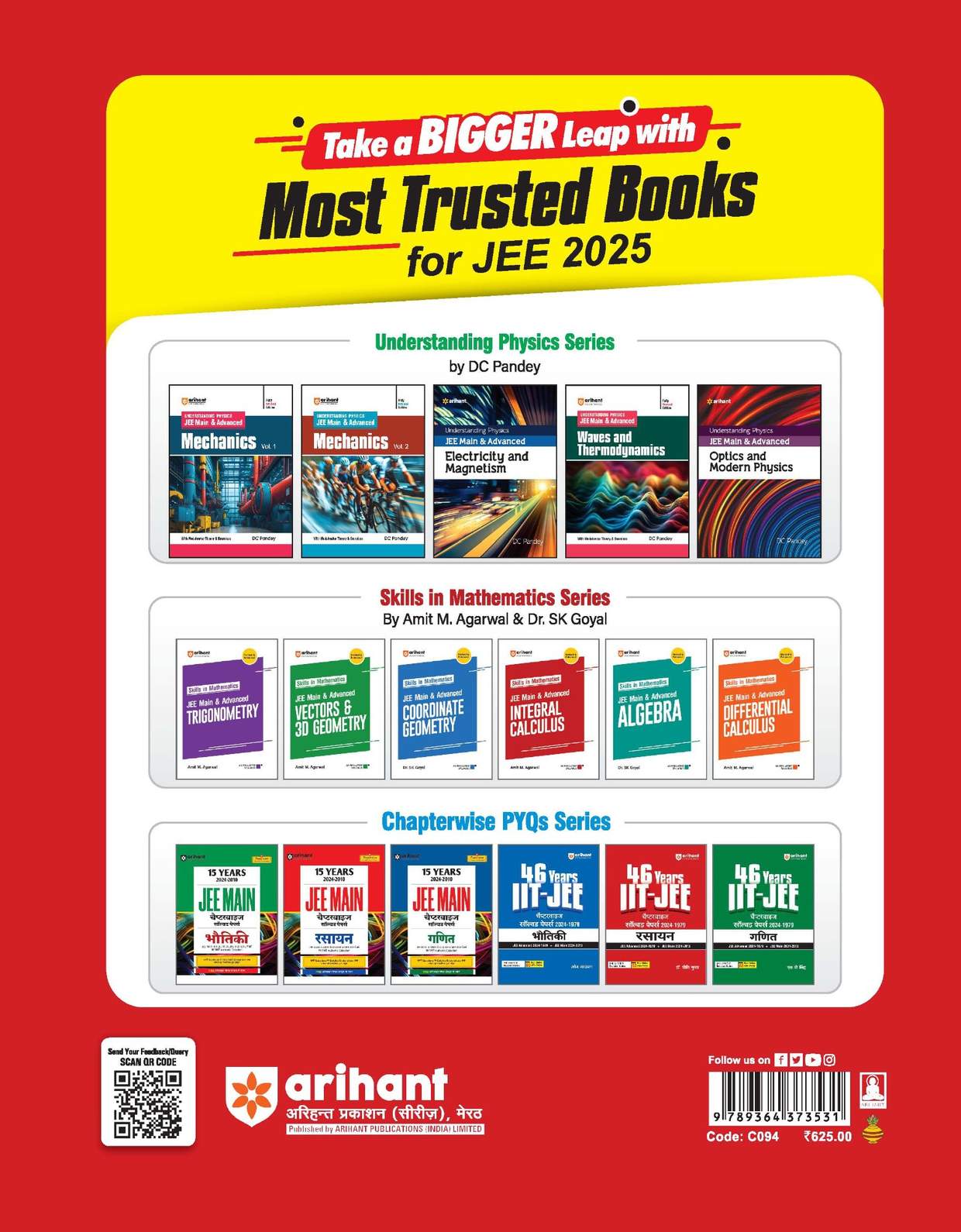 IIT-JEE Chemistry (Rasayan) | 46 Years Chapterwise Solved Papers (2024-1979) For JEE Main and Advanced 2025 | By Dr. Preeeti Gupta | Hindi Medium |