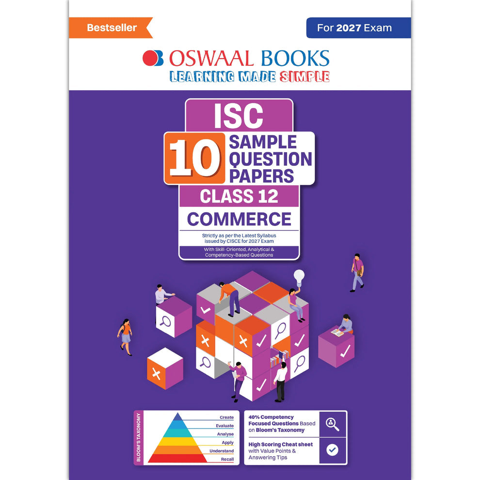 Oswaal ISC 10 Sample Question Papers Class 12 Commerce (For 2027 Exam)