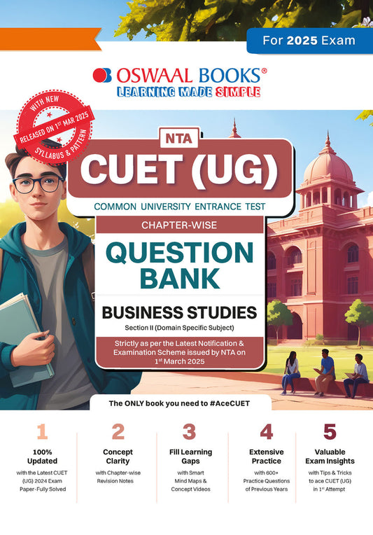NTA CUET (UG) Chapterwise Question Bank Business Studies (For 2025 Exam)|Oswaal