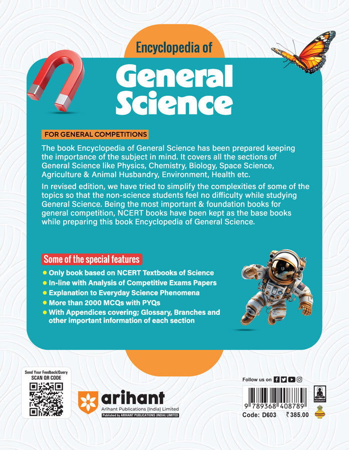 Encyclopedia of General Science for General Competitions | Revised Edition 2025 | English Medium