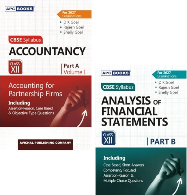 Dk Goel Accountancy Books CBSE Class 12 Part A & B Set, D K Goel, Accounting For Partnership Firm Financial & Analysis of Financial Statements, 2027 ... Goel (Apc Books Cbse Class 12 Accountancy
